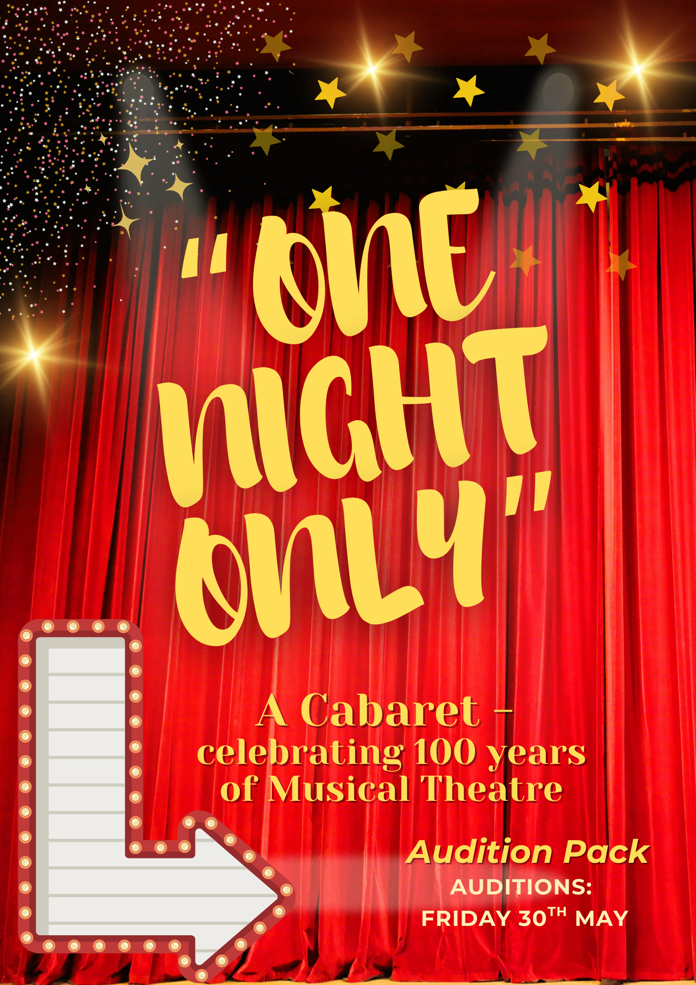 One Night Only - Cabaret Audition pack One Night Only - Cabaret Audition pack